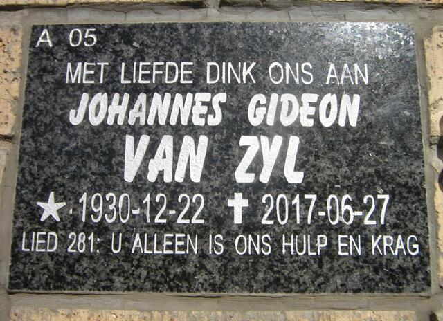 ZYL Johannes Gideon, van 1930-2017
