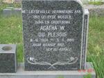 PLESSIS Agatha W., du 1904-1988