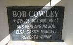 COWLEY Bob 1935-2005