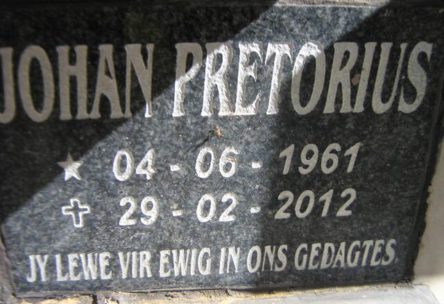 PRETORIUS Johan 1961-2012