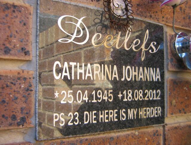 DEETLEFS Catharina Johanna 1945-2012