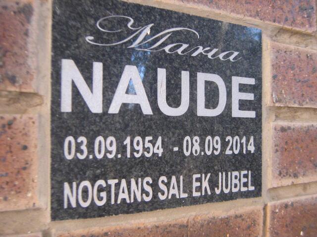 NAUDE Maria 1954-2014