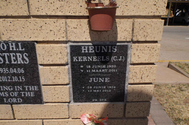 HEUNIS C.J. 1920-2011 & June 1926-2012