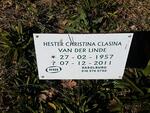 LINDE Hester Christina Clasina, van der 1957-2011