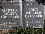 DRESSLER John William 1933- & Martha Jacoba 1944-2014