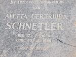SCHNETLER Aletta Gertruida 1903-1985