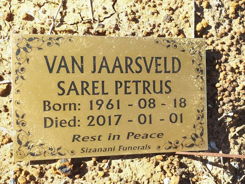 JAARSVELD Sarel Petrus, van 1961-2017