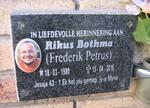 BOTHMA Frederik Petrus 1980-2016