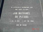 PLESSIS Jan Nathaniël, du 1919-1998