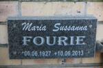 FOURIE Maria Sussanna 1927-2013