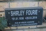 FOURIE Shirley 1936-2014