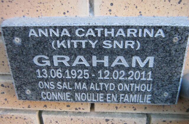 GRAHAM Anna Catharina 1925-2011