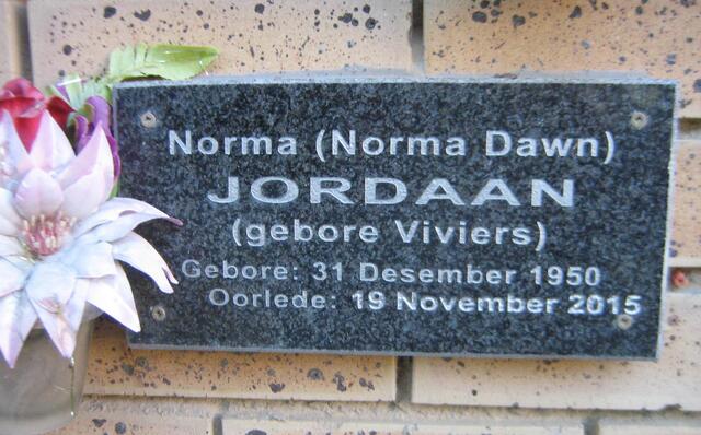 JORDAAN Norma Dawn nee VIVIERS 1950-2015