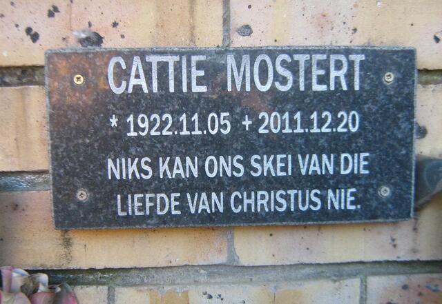 MOSTERT Cattie 1922-2011