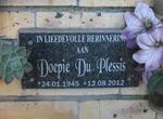 PLESSIS Doepie, du 1945-2012