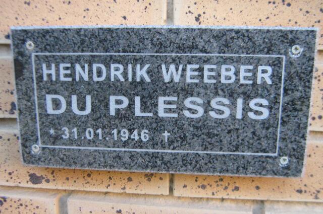 PLESSIS Hendrik Weeber, du 1946-