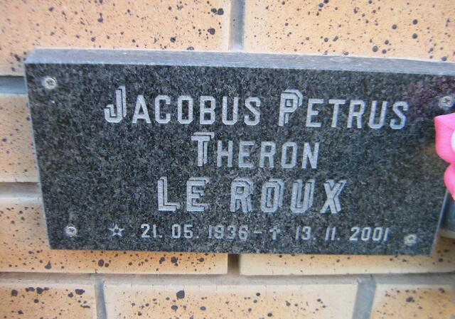 ROUX Jacobus Petrus Theron, le 1936-2001