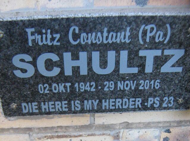 SCHULTZ Fritz Constant 1942-2016