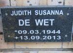 WET Judith Susanna, de 1944-2013
