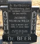 BEER Jacobus Wilhelm, de 1917-1963