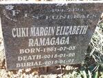 RAMAGAGA Cuki Margin Elizabeth 1961-2018
