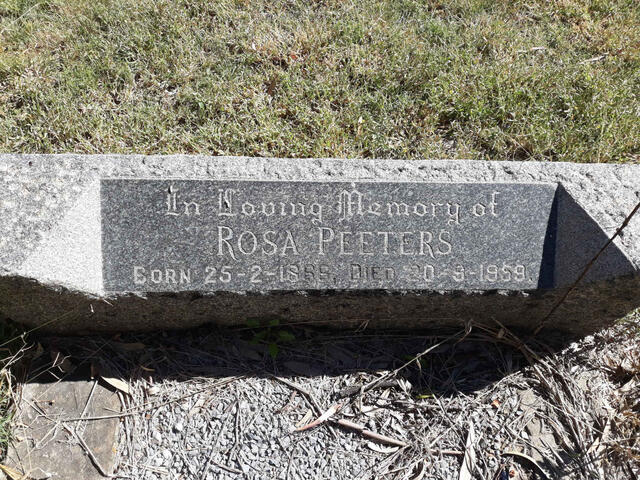 PEETERS Rosa 1866-1959