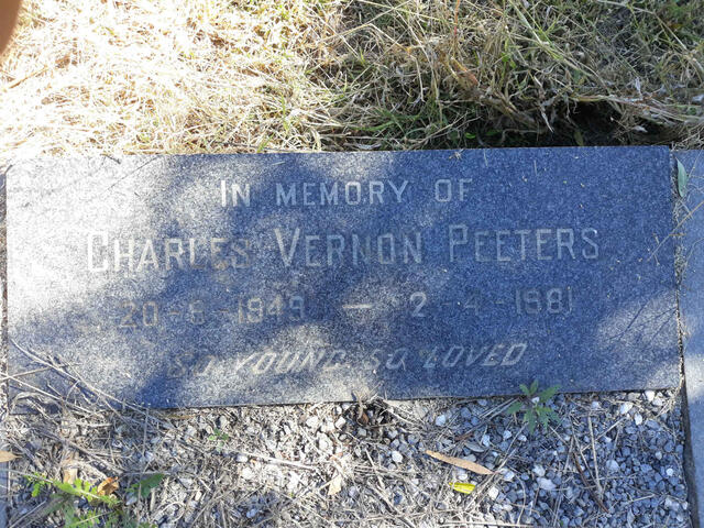 PEETERS Charles Vernon 1949-1981