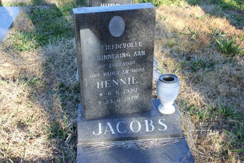JACOBS Hennie 1930-1979