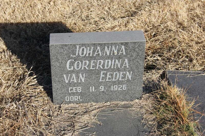 EEDEN Johanna Gorerdina, van 1926-