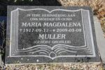 MULLER Maria Magdalena nee GROBLER 1917-2009