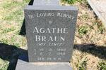 BRAUN Agathe nee LENTZ 1902-1989