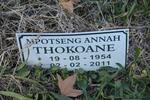 THOKOANE Mpotseng Annah 1954-2011