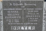 DREYER Willem Johannes 1937-1976 & Susara Helena Elizabeth 1944-2015