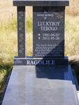 RAGOLILE Luckyboy Tebogo 1981-2011