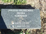 SCHOEMAN Johanna Wilhelmina Jacoba 1923-1999