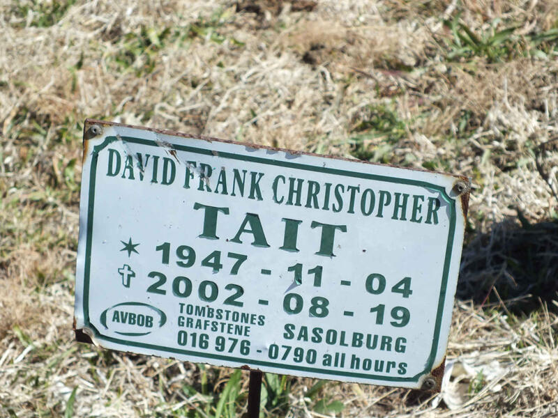 TAIT David Frank Christopher 1947-2002