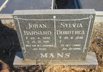 MANS Johan Barnard 1932-1991 & Sylvia Dorothea 1930-
