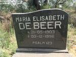 BEER Maria Elisabeth, de 1903-1996