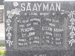 SAAYMAN Percival St. John 1913-1969 & Ellen Mona TEE 1914-1974