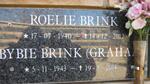 BRINK Roelie 1940-2012 & Bybie GRAHAM 1943-2014