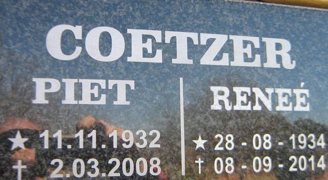 COETZER Piet 1932-2008 & Reneé 1934-2014