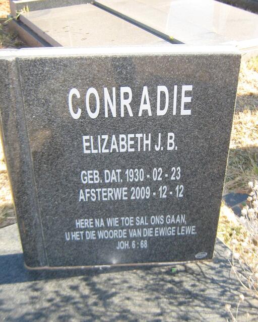 CONRADIE Elizabeth J.B. 1930-2009