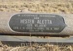 DELPORT Hester Aletta nee VILJOEN 1909-1982