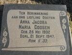 GOOSEN Anna Jacoba Maria 1932-1947