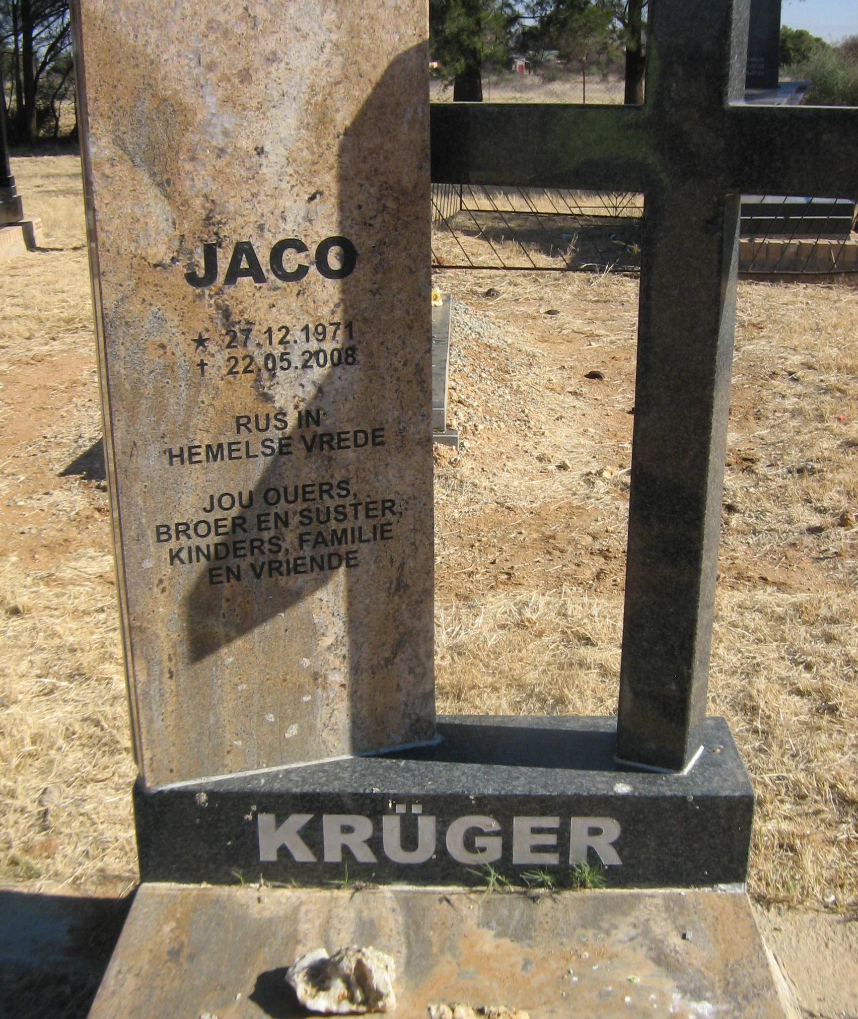KRÜGER Jaco 1971-2008