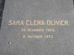 OLIVIER Sara Elena 1903-1972