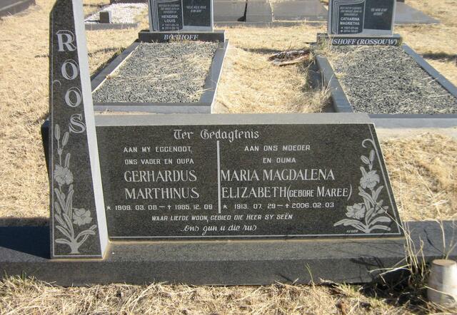 ROOS Gerhardus Marthinus 1909-1985 & Maria Magdalena Elizabeth MAREE 1913-2006