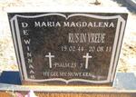 WINNAAR Maria Magdalena, de 1944-2011