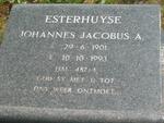 ESTERHUYSE Johannes Jacobus A. 1901-1993
