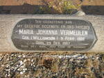VERMEULEN Maria Johanna nee WILLIAMSON 1900-1957